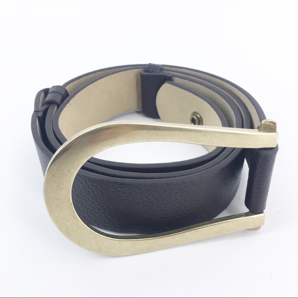 CHICO’S Dark Brown Horseshoe Belt Size S/M
